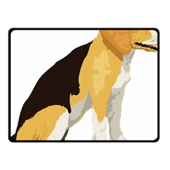 Black Yellow Dog Beagle Pet Fleece Blanket (small)