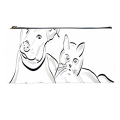 Dog Cat Pet Silhouette Animal Pencil Cases