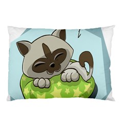 Kitten Kitty Cat Sleeping Sleep Pillow Case (two Sides) by Sapixe