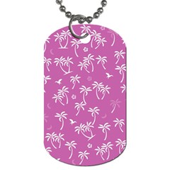 Tropical Pattern Dog Tag (one Side) by Valentinaart