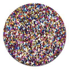 Pattern Abstract Decoration Art Magnet 5  (round) by Nexatart