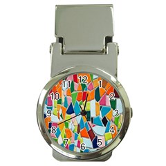 Mosaic Tiles Pattern Texture Money Clip Watches by Nexatart