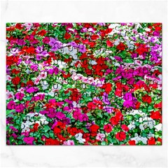 Colorful Petunia Flowers Rectangular Jigsaw Puzzl by FunnyCow