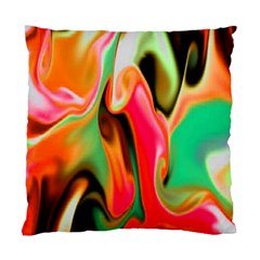 Catch The Waves Smoky Red Orange Haze  Standard Cushion Case (two Sides) by flipstylezfashionsLLC