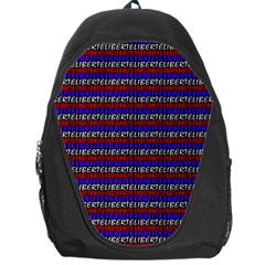 French Revolution Typographic Pattern Design 2 Backpack Bag by dflcprints