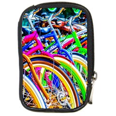 Colorful Bicycles In A Row Compact Camera Cases by FunnyCow