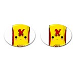 Kawaii cute Tennants Lager Can Cufflinks (Oval) Front(Pair)