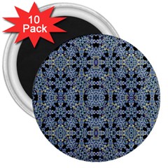 Oriental Ornate Pattern 3  Magnets (10 Pack)  by dflcprints