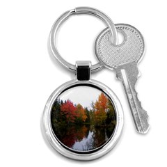 Autumn Pond Key Chains (round)  by IIPhotographyAndDesigns