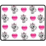 Evil Sweetheart Kitty Double Sided Fleece Blanket (Medium)  58.8 x47.4  Blanket Back