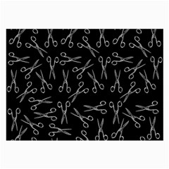 Scissors Pattern Large Glasses Cloth (2-side) by Valentinaart
