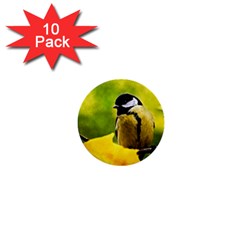 Tomtit Bird Dressed To The Season 1  Mini Buttons (10 Pack)  by FunnyCow