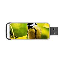 Tomtit Bird Dressed To The Season Portable Usb Flash (one Side) by FunnyCow