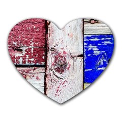 Abstract Art Of Grunge Wood Heart Mousepads by FunnyCow