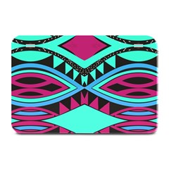 Ovals And Rhombus                                         Plate Mat by LalyLauraFLM