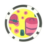 Candy Pink Hat Poker Chip Card Guard (10 pack) Back