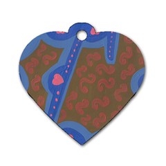 Hair Salon Floor Dog Tag Heart (two Sides) by snowwhitegirl