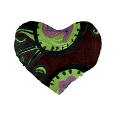 Cute Crab Standard 16  Premium Heart Shape Cushions by snowwhitegirl