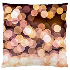 Warm Color Brown Light Pattern Large Cushion Case (two Sides) by FunnyCow