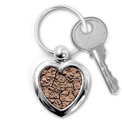 Earth  Light Brown Wet Soil Key Chains (heart)  by FunnyCow