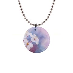 Pink Mist Of Sakura Button Necklaces by FunnyCow