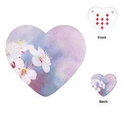 Pink Mist Of Sakura Playing Cards (heart)  by FunnyCow