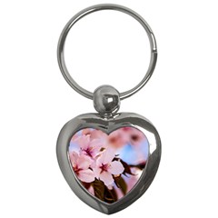 Three Sakura Flowers Key Chains (heart)  by FunnyCow