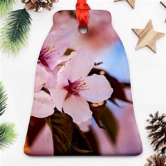 Three Sakura Flowers Bell Ornament (two Sides) by FunnyCow