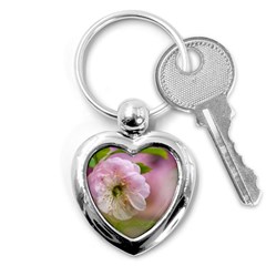 Single Almond Flower Key Chains (heart)  by FunnyCow