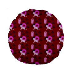 Punk Baby Red Standard 15  Premium Round Cushions