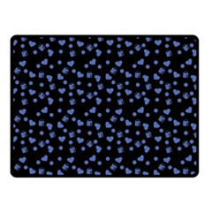 Blue Hearts Double Sided Fleece Blanket (small)  by snowwhitegirl