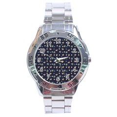 Blue Milk Hearts Stainless Steel Analogue Watch by snowwhitegirl