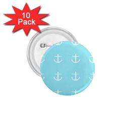 Aqua Anchor 1 75  Buttons (10 Pack) by snowwhitegirl