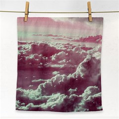 In The Clouds Pink Face Towel