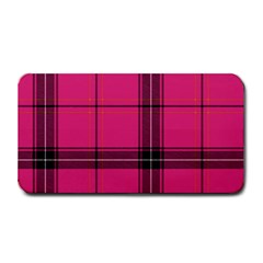 Dark Pink Plaid Medium Bar Mats by snowwhitegirl