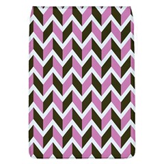 Zigzag Chevron Pattern Pink Brown Removable Flap Cover (l)