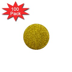 Gold  Glitter 1  Mini Magnets (100 Pack)  by snowwhitegirl