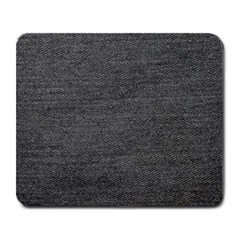 Black Denim Large Mousepads by snowwhitegirl