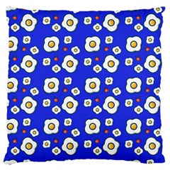 Eggs Blue Large Cushion Case (two Sides)