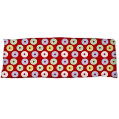 Eye Dots Red Pastel Body Pillow Case (dakimakura) by snowwhitegirl