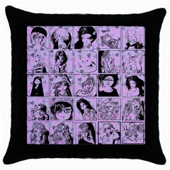 Lilac Yearbook 2 Throw Pillow Case (black) by snowwhitegirl