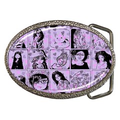 Lilac Yearbook 2 Belt Buckles by snowwhitegirl