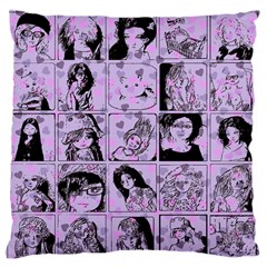 Lilac Yearbook 2 Large Flano Cushion Case (one Side) by snowwhitegirl