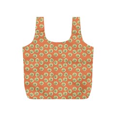 Antique Flowers Peach Full Print Recycle Bag (s) by snowwhitegirl