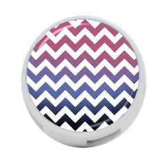 Pink Blue Black Ombre Chevron 4-port Usb Hub (two Sides) by snowwhitegirl