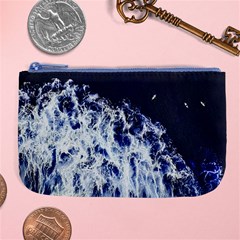 Blue Waves Sea Large Coin Purse by snowwhitegirl
