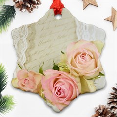 Roses 2218680 960 720 Snowflake Ornament (two Sides)