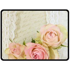 Roses 2218680 960 720 Double Sided Fleece Blanket (large) 