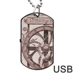 Lottery Dog Tag Usb Flash (two Sides)