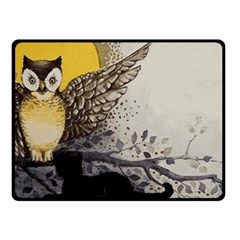 Owl 1462736 1920 Double Sided Fleece Blanket (small)  by vintage2030